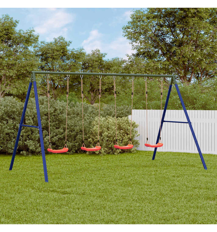 Jeu de balançoire d'extérieur avec 4 balançoires | Mobilier & Déco