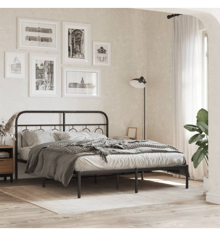 Tête de lit métal noir 137 cm | Mobilier & Déco