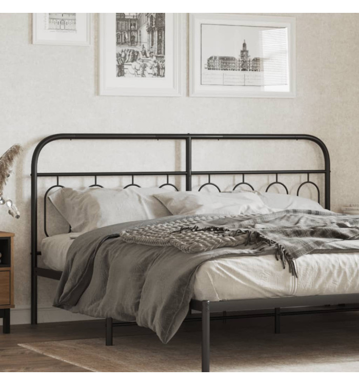 Tête de lit métal noir 193 cm | Mobilier & Déco