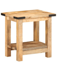 Table d'appoint 40x30x40 cm bois massif de manguier brut | Mobilier & Déco