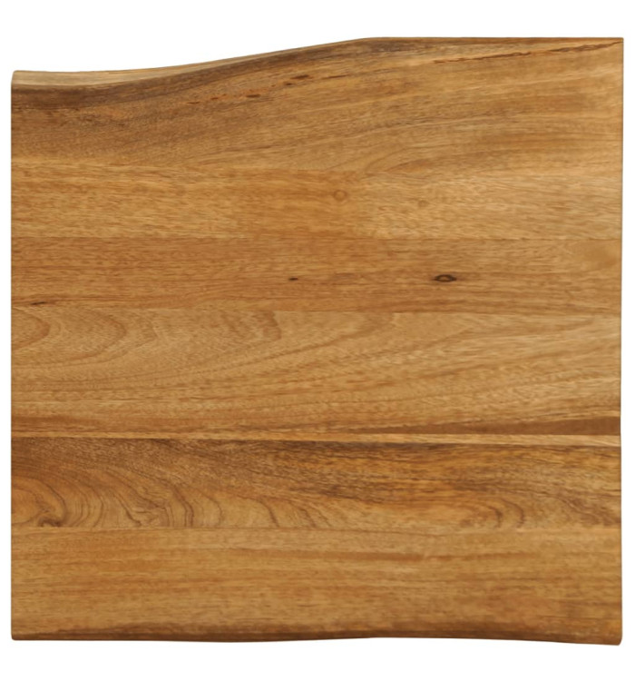 Dessus de table 80x80x2,5 cm bord vivant bois massif manguier | Mobilier & Déco