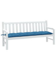 Coussin de banc de jardin bleu mélangé 180x50x7 cm tissu | Mobilier & Déco
