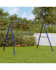 Jeu de balançoire extérieur avec balançoire trapèze et échelle | Mobilier & Déco