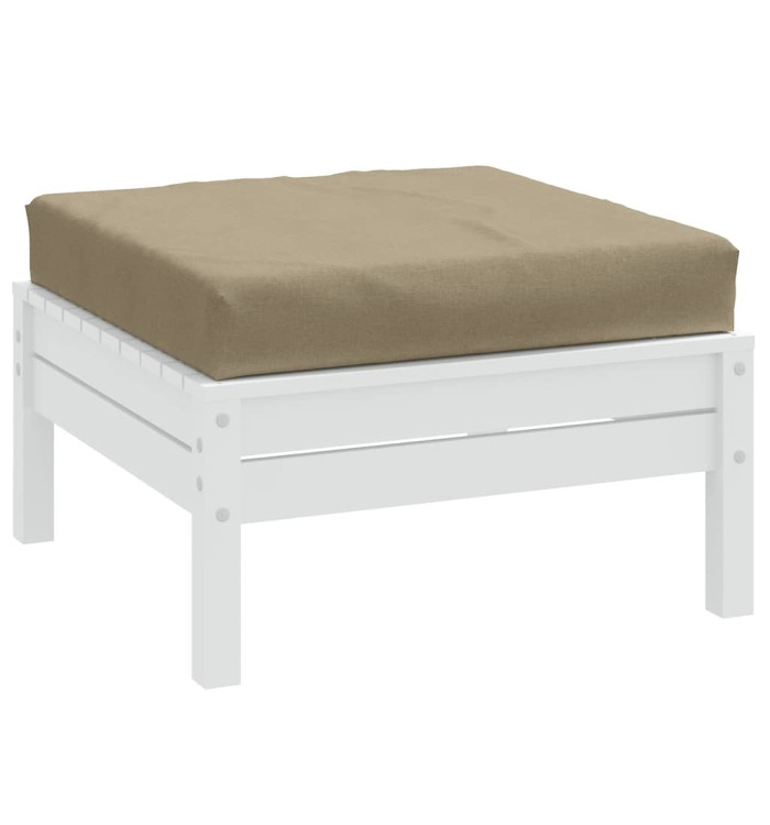 Coussin de palette taupe mélangé 60x60x9,5 cm tissu | Mobilier & Déco
