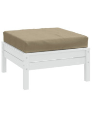 Coussin de palette taupe mélangé 60x60x9,5 cm tissu | Mobilier & Déco
