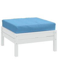 Coussin de palette bleu mélangé 60x60x9,5 cm tissu | Mobilier & Déco