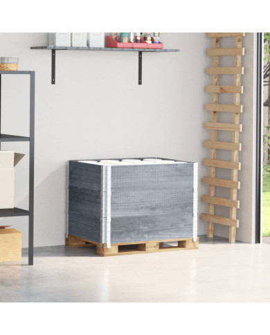 Colliers de palette 3 pcs gris 80x60 cm bois de pin solide | Mobilier & Déco