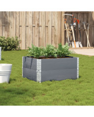 Jardinière gris 80x60 cm bois massif de pin | Mobilier & Déco