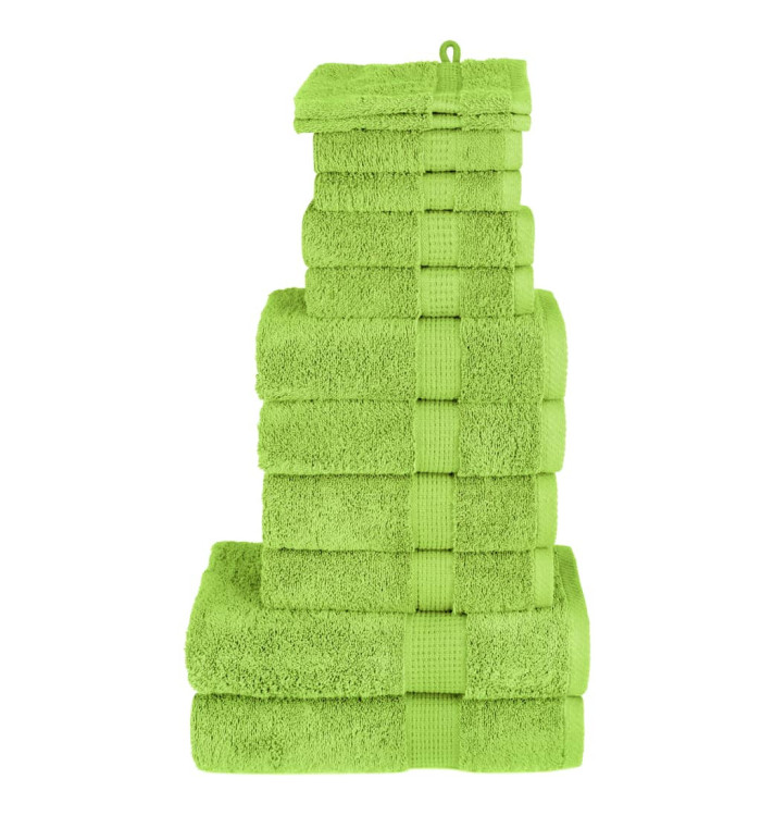 Ensemble de serviettes de qualité supérieure SOLUND 12 pcs vert | Mobilier & Déco