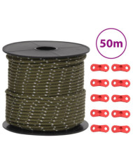 Corde de haubanage de tente avec bandes réfléchissantes et clés | Mobilier & Déco