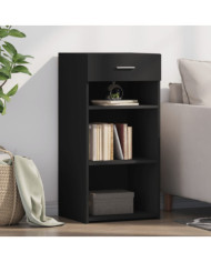 Buffet noir 45x42,5x93 cm bois d'ingénierie | Mobilier & Déco