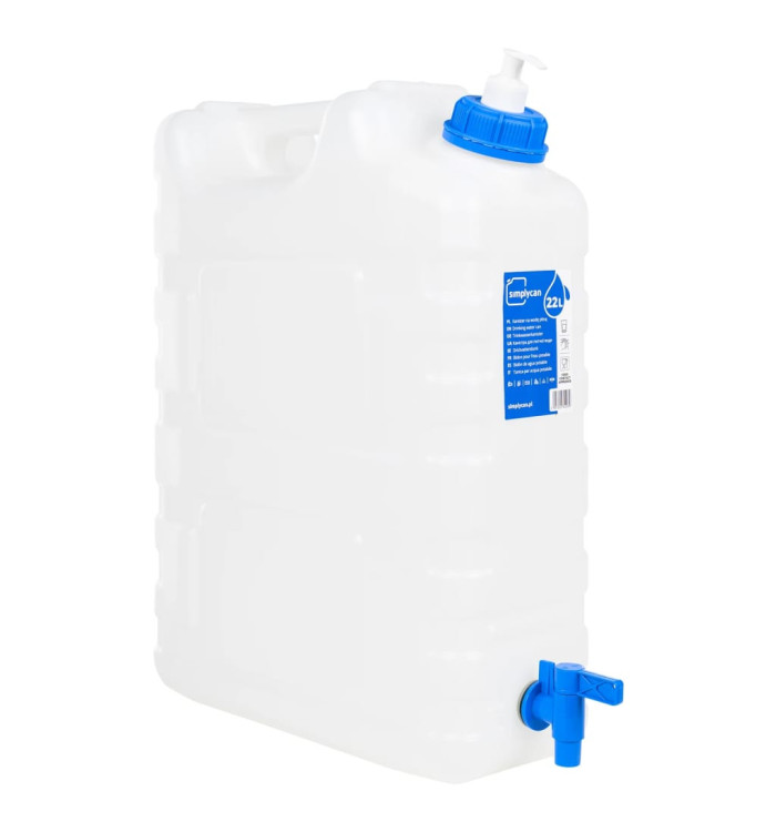 Bidon d'eau avec robinet distributeur de savon 20 L plastique | Mobilier & Déco