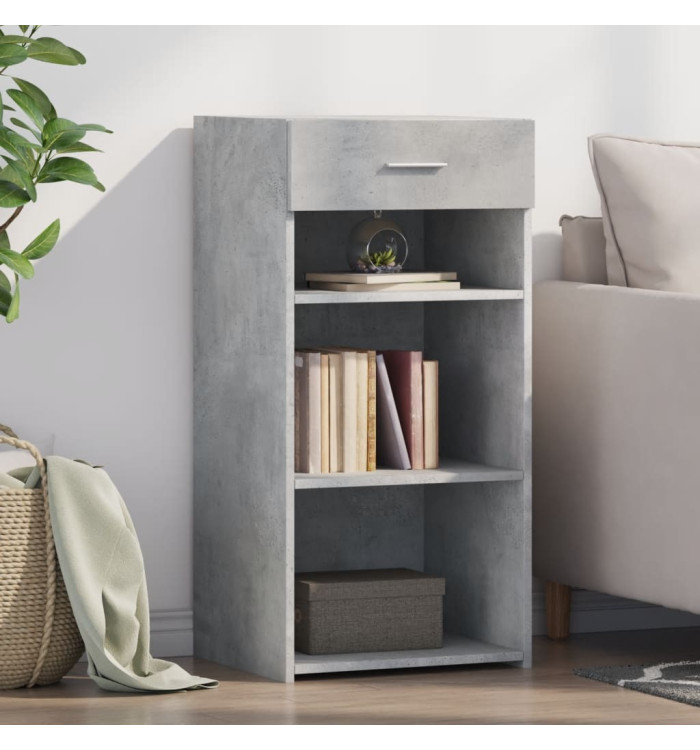 Buffet gris béton 45x42,5x93 cm bois d'ingénierie | Mobilier & Déco