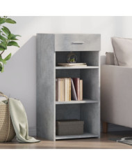 Buffet gris béton 45x42,5x93 cm bois d'ingénierie | Mobilier & Déco