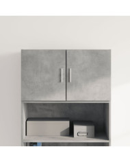 Armoire murale gris béton 70x42,5x40 cm bois d'ingénierie | Mobilier & Déco