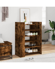 Armoire à chaussures chêne fumé 74,5x37,5x100 cm | Mobilier & Déco