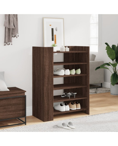 Armoire à chaussures chêne marron 74,5x37,5x100 cm | Mobilier & Déco