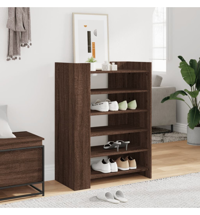 Armoire à chaussures chêne marron 74,5x37,5x100 cm | Mobilier & Déco