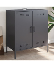 Buffet anthracite 68x39x79 cm acier | Mobilier & Déco