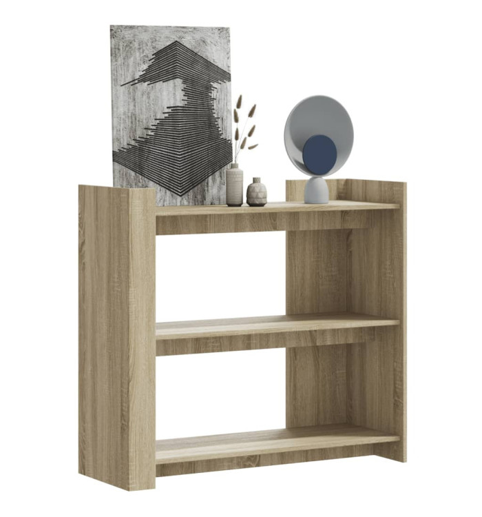 Table console chêne sonoma 100x35x90 cm bois d'ingénierie | Mobilier & Déco