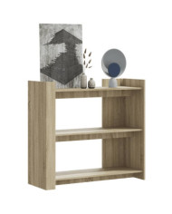 Table console chêne sonoma 100x35x90 cm bois d'ingénierie | Mobilier & Déco