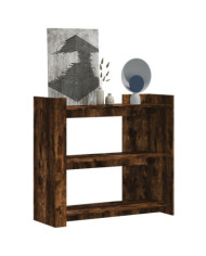 Table console chêne fumé 100x35x90 cm bois d'ingénierie | Mobilier & Déco