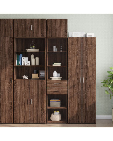 Armoire de rangement mince chêne marron 45x42,5x225 cm | Mobilier & Déco