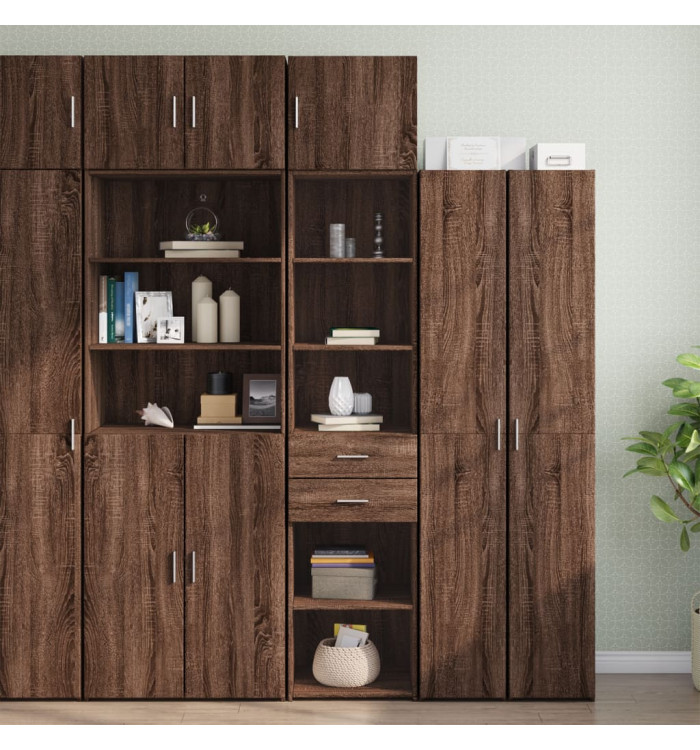 Armoire de rangement mince chêne marron 45x42,5x225 cm | Mobilier & Déco