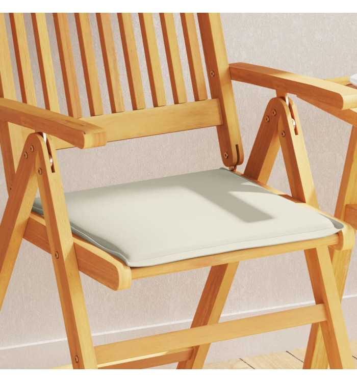 Coussins de siège de jardin lot de 2 crème 45x45x2 cm carré | Mobilier & Déco