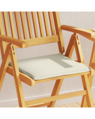 Coussins de siège de jardin lot de 2 crème 45x45x2 cm carré | Mobilier & Déco
