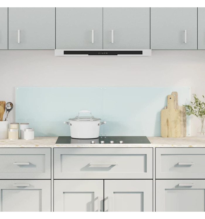 Dosserets de cuisine 2 pcs blanc 70x60 cm verre trempé | Mobilier & Déco