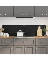 Dosserets de cuisine 2 pcs noir 80x40 cm verre trempé | Mobilier & Déco