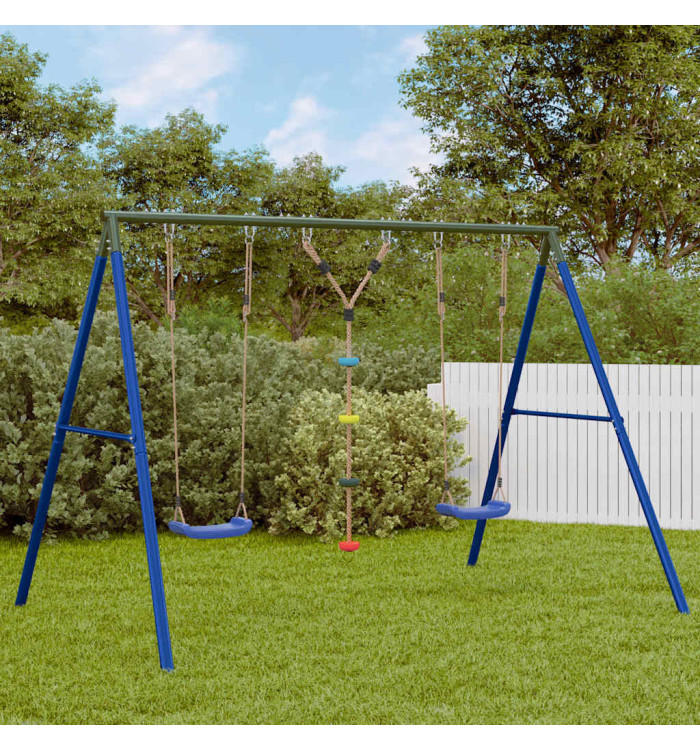 Ensemble balançoire d'extérieur balançoires et corde à disque | Mobilier & Déco