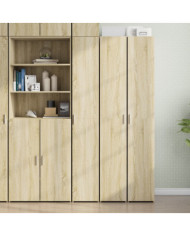 Buffet haut chêne sonoma 30x42,5x185 cm bois d'ingénierie | Mobilier & Déco