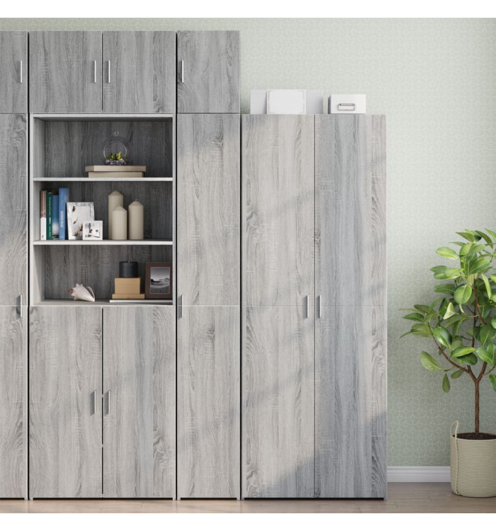 Armoire de rangement mince sonoma gris 30x42,5x225 cm | Mobilier & Déco