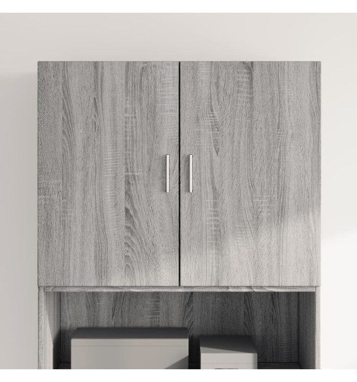 Armoire murale sonoma gris 80x42,5x64 cm bois d'ingénierie | Mobilier & Déco