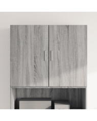 Armoire murale sonoma gris 80x42,5x64 cm bois d'ingénierie | Mobilier & Déco
