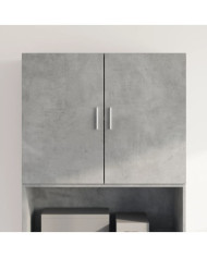 Armoire murale gris béton 80x42,5x64 cm bois d'ingénierie | Mobilier & Déco