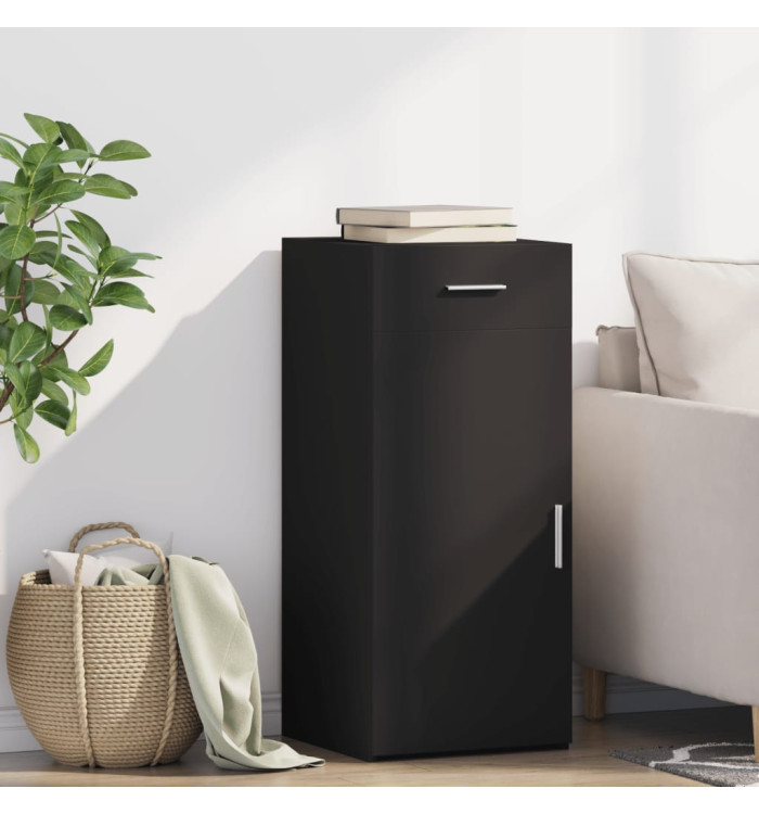 Buffet noir 40x42,5x93 cm bois d'ingénierie | Mobilier & Déco
