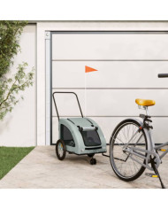 Remorque de vélo pour animaux de compagnie gris | Mobilier & Déco