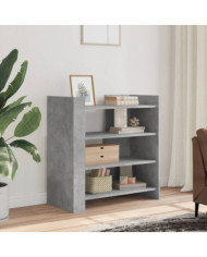 Buffet gris béton 73,5x35x75 cm bois d'ingénierie | Mobilier & Déco