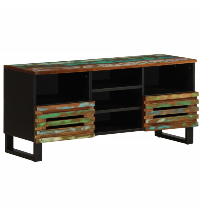 Meuble TV 100x34x46 cm bois d'acacia massif | Mobilier & Déco