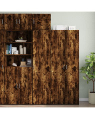 Armoire de rangement mince chêne fumé 45x42,5x225 cm | Mobilier & Déco