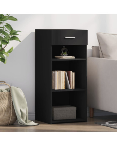 Buffet noir 40x42,5x93 cm bois d'ingénierie | Mobilier & Déco