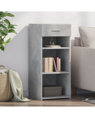 Buffet gris béton 40x42,5x93 cm bois d'ingénierie | Mobilier & Déco