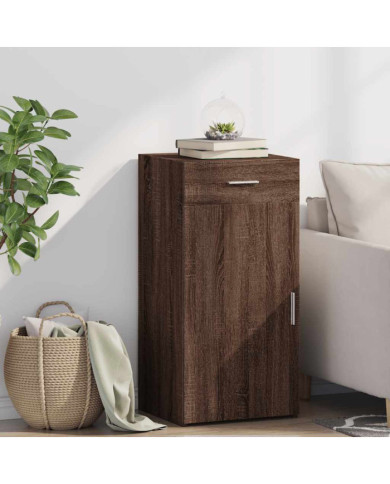 Buffet chêne marron 45x42,5x93 cm bois d'ingénierie | Mobilier & Déco