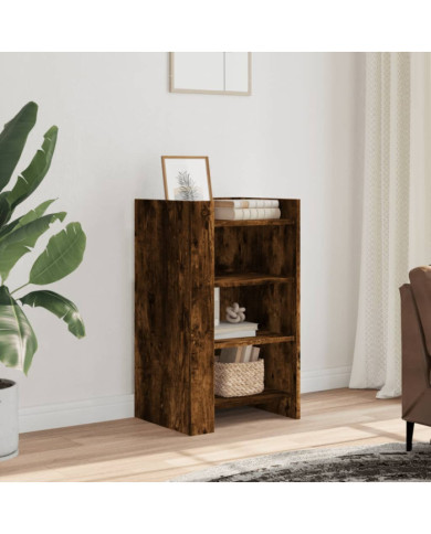 Buffet chêne fumé 45x35x75 cm bois d'ingénierie | Mobilier & Déco