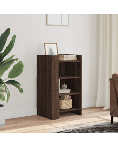 Buffet chêne marron 45x35x75 cm bois d'ingénierie | Mobilier & Déco