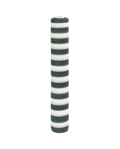 Filet brise-vue vert et blanc 1,2x25 m PEHD 75 g/m² | Mobilier & Déco