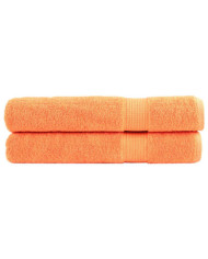 Serviettes de sauna de qualité supérieure SOLUND 2 pcs orange | Mobilier & Déco